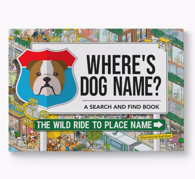 Personalised English Bulldog Book: Where's English Bulldog? Volume 3